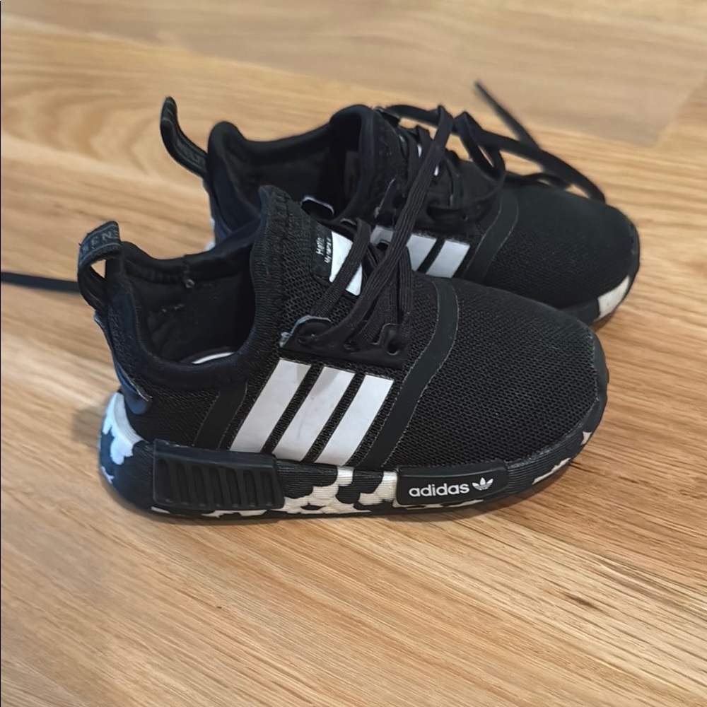 Adidas Kids Black and White Sneakers